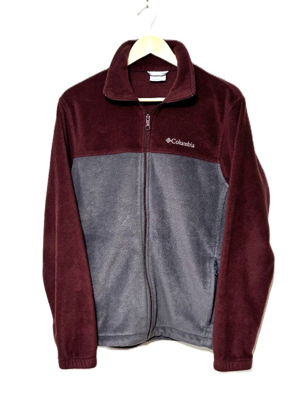 Columbia Fleece Zip-Up Jacket, Men's Medium